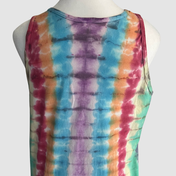 Tomcat Tie Dye Creations Women's Accordion Design Tank Multi Color, NWT-Size S - Picture 6 of 6